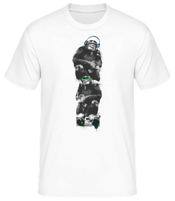 Singes De Musique - T-shirt standard Homme - Blanc - Devant