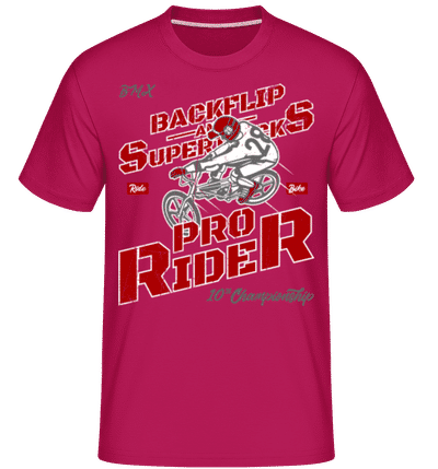 Pro Rider -  Shirtinator Men's T-Shirt - Magenta - Front