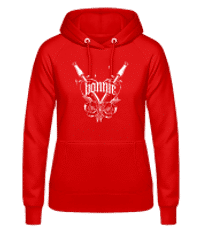 Bonnie - Sudadera con capucha para mujer - Rojo - delante