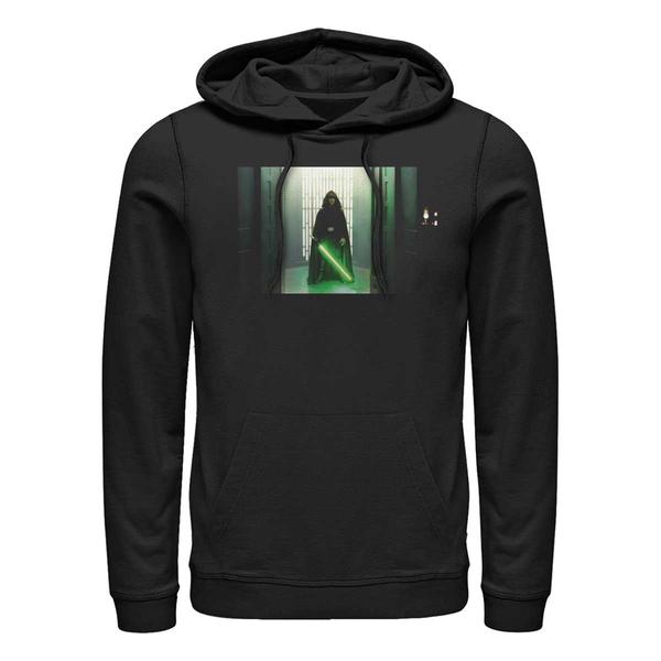 Aperçu: Star Wars - The Mandalorian - Luke Skywalker Lone Hero - Unisex Sweat à capuche - Noir - Devant