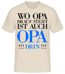Wo Opa Drauf Steht · Männer Basic T-Shirt
