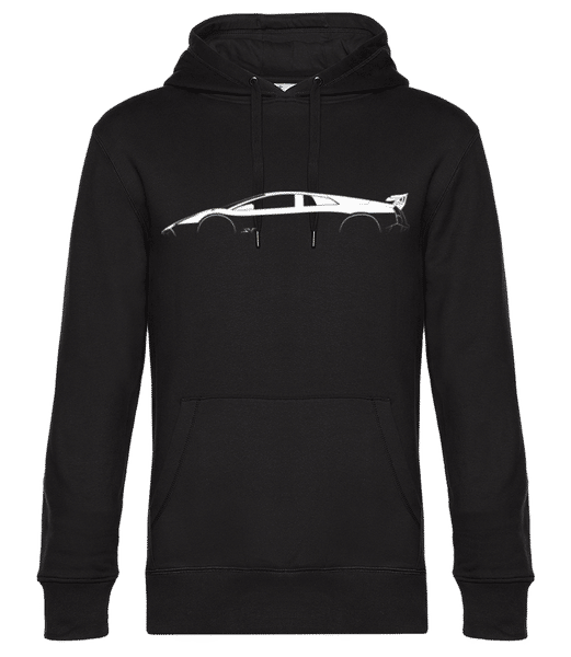 Preview: 'Lamborghini Murcielago SV' Silhouette - Men’s Standard Hoodie - Black - Front