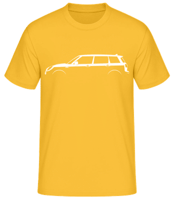 'Mini Cooper Clubman (F54)' Silhouette - T-shirt standard Homme - Jaune doré - Devant