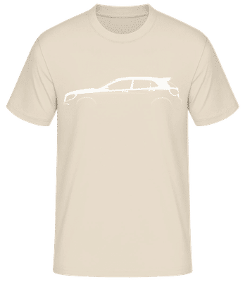 'Mercedes GLA X156' Silhouette - Pánské basic tričko - Krémová - Napřed
