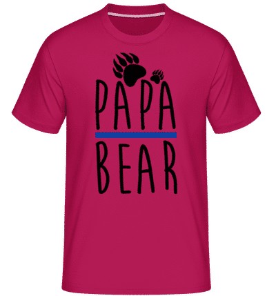 Papa Bear -  Shirtinator Men's T-Shirt - Magenta - Front