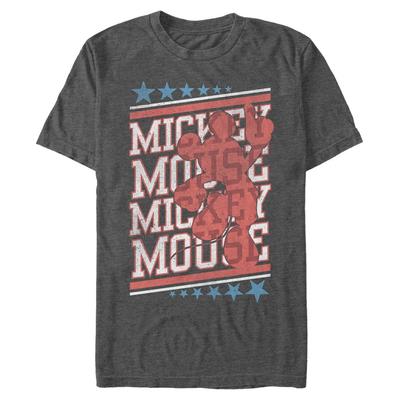 Disney Classics - Mickey Mouse - Mickey Vint Stacker - Men's T-Shirt - Heather anthracite - Front