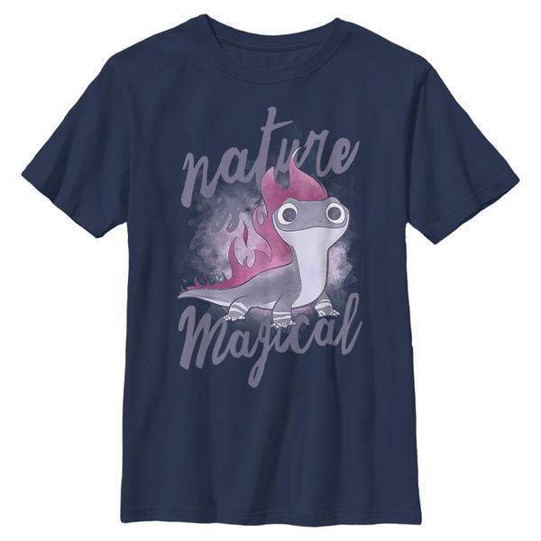 Aperçu: Disney - La Reine des neiges - Salamander Nature - Enfant T-shirt - Bleu marine - Devant