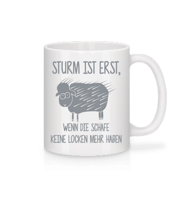 Schafe Ohne Locken - Tasse - Weiß - Vorne