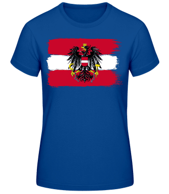 Drapeau Autriche - T-shirt standard Femme - Bleu royal - Devant