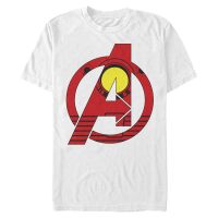 Marvel - Logo Avenger Iron Man - Pánské Tričko - Bílá - Napřed