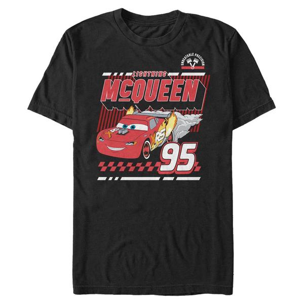 Aperçu: Pixar - Cars - Skupina McQueens Drag - Homme T-shirt - Noir - Devant