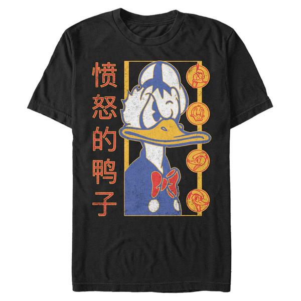 Aperçu: Disney - Mickey Mouse - Donald Duck Angry Duck - Homme T-shirt - Noir - Devant