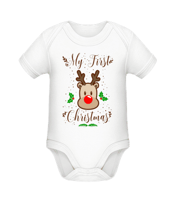 My First Christmas - Body ecológico para bebé - Blanco - delante
