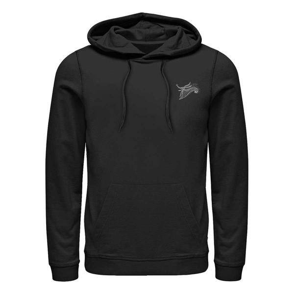 Aperçu: Disney Classics - L'étrange Noël de monsieur Jack - Zero Pocket Scribble - Halloween - Unisex Sweat à capuche - Noir - Devant