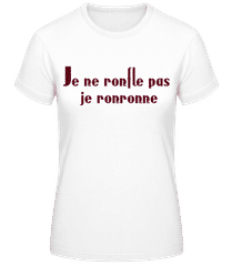 Je Ne Ronfle Pas Je Ronronne Sombre · T-shirt femme B&C