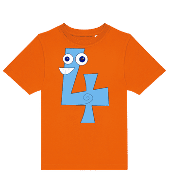 Crazy Four - T-shirt homme B&C - Orange - Devant