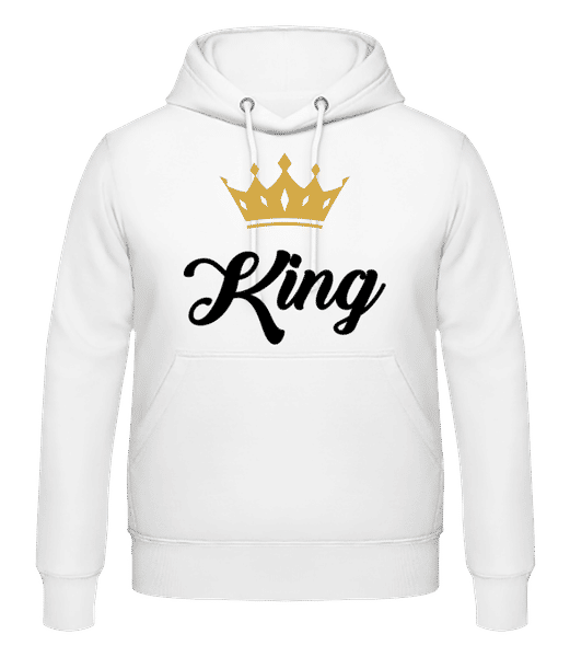 Aperçu: King - Sweat à capuche Homme - Blanc - Devant