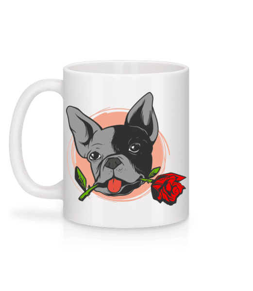 Preview: Bulldog Rose - Mug - White - Back