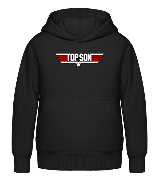 Vorschau: Top Son - Kinder Hoodie - Schwarz - Vorne