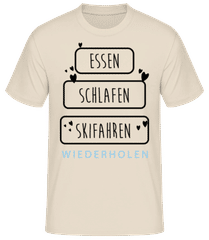 Essen Schlafen Skifahren · Männer Basic T-Shirt