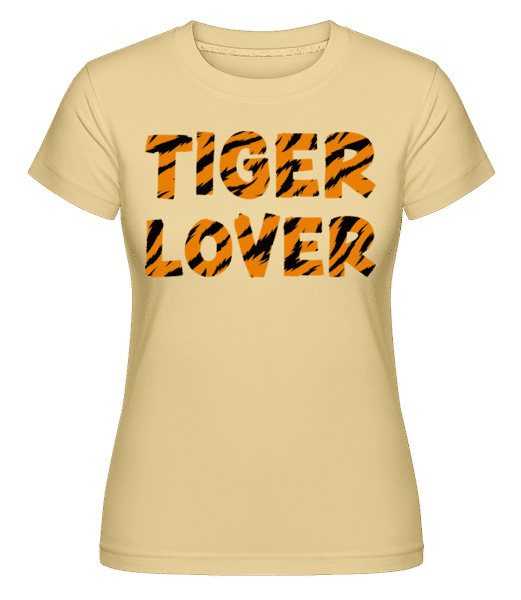 Preview: Tiger Lover -  Shirtinator Women's T-Shirt - Yellow - Front