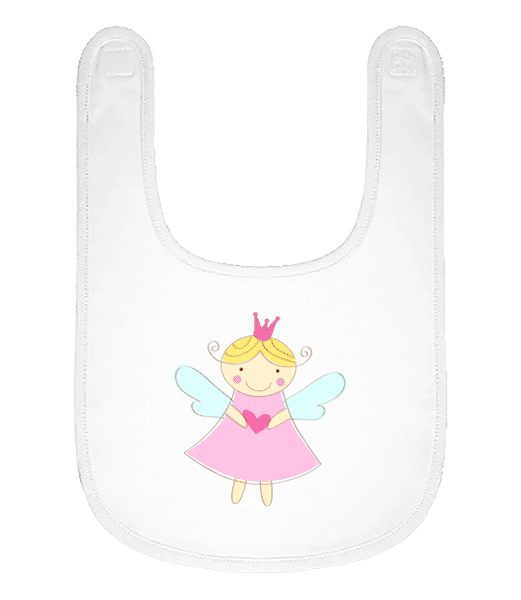 Aperçu: Petite Fée Princesse - Bavoir Bébé bio - Blanc - Devant