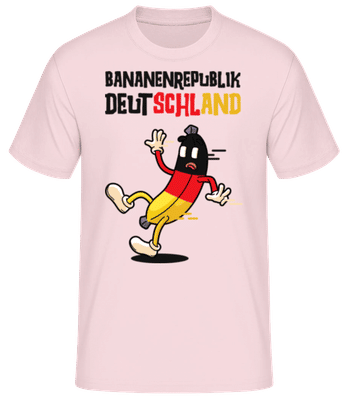 Bananenrepublik Deutschland - Männer Basic T-Shirt - Rosa - Vorne