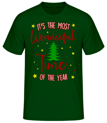 The Most Wonderful Time Of The Year - Men's Basic T-Shirt - Bottle green - Front