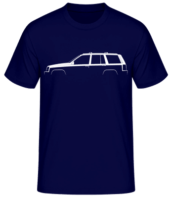 'Jeep Grand Cherokee (ZJ)' Silhouette - T-shirt standard Homme - Bleu marine - Devant