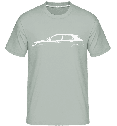 'Audi A1 Sportback (GB)' Silhouette - Shirtinator Men's T-Shirt - Mint Green - Front