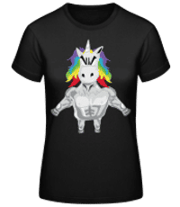 svalová Unicorn - Dámské basic tričko - Černá - Napřed