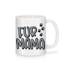 Fur Mama - Mug en céramique blanc - Blanc - Devant
