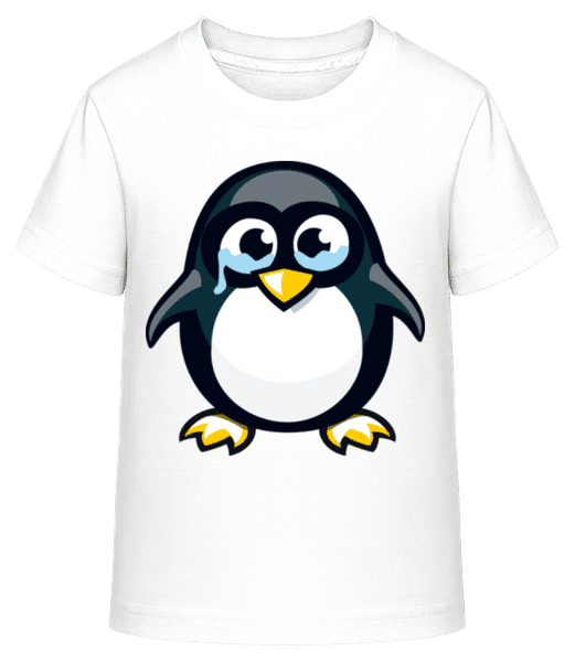Aperçu: Sad Penguin - T-shirt shirtinator Enfant - Blanc - Devant