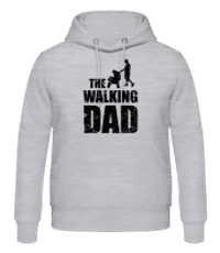 The Walking Dad - Männer Hoodie - Grau meliert - Vorne
