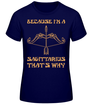 Sagittarius That's Why - Women's Basic T-Shirt - Navy - Front