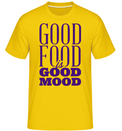 Good Food Is Good Mood -  T-Shirt Shirtinator homme - Jaune doré - Devant