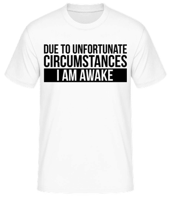 I Am Awake - Men's Basic T-Shirt - White - Front