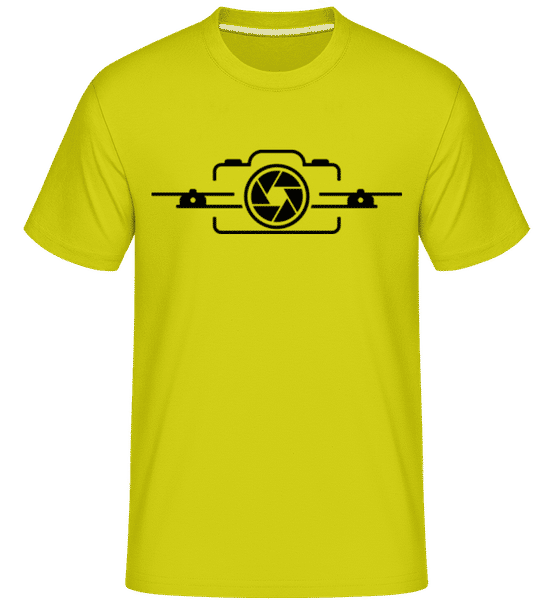 Aperçu: Drone -  T-Shirt Shirtinator homme - Citron vert - Devant