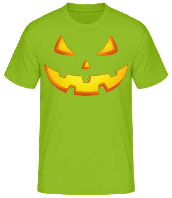 Pumpkin Face Evil 1 - Pánské tričko B&C - Limetová - Napřed