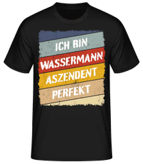 Wassermann Aszendent Perfekt Retro Stil · Männer Basic T-Shirt