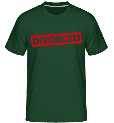 Divorced -  Shirtinator Men's T-Shirt - Bottle green - Front