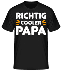 Richtig Cooler Papa · Männer Basic T-Shirt