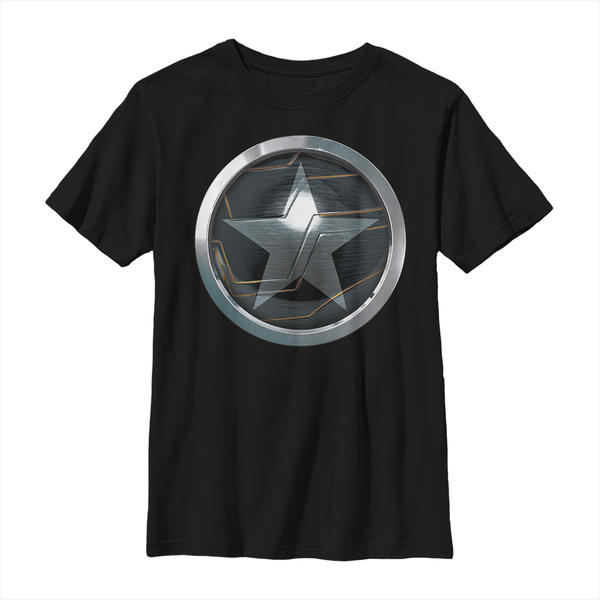 Aperçu: Marvel - Falcon et le soldat de l'hiver - Bucky Soldier Logo - Enfant T-shirt - Noir - Devant