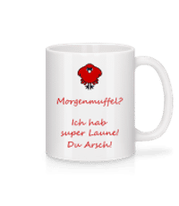 Morgenmuffel - Tasse - Weiß - Vorne