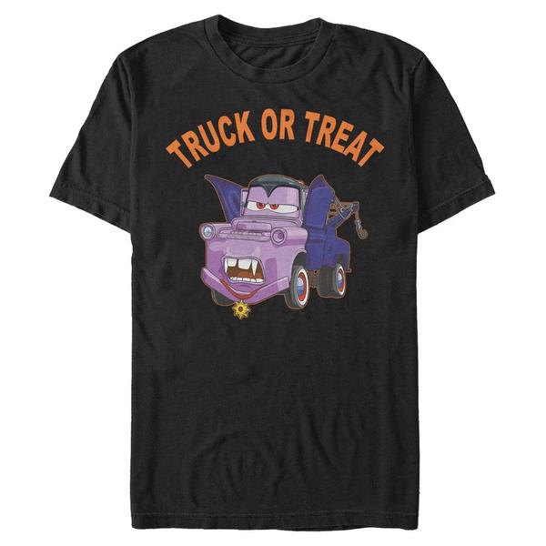 Aperçu: Pixar - Cars - Mater Truck Or Treat Color - Halloween - Homme T-shirt - Noir - Devant