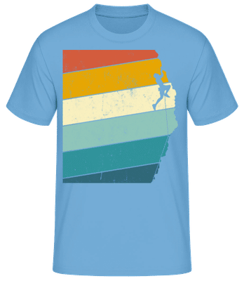Grimpeur Rétro Homme - T-shirt standard Homme - Bleu clair - Devant