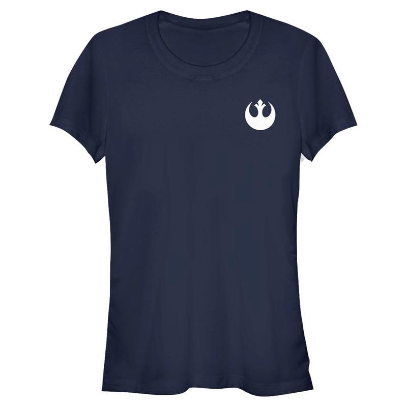 Preview: Star Wars - Logo Rebel Chest - Women's T-Shirt - Navy - Front