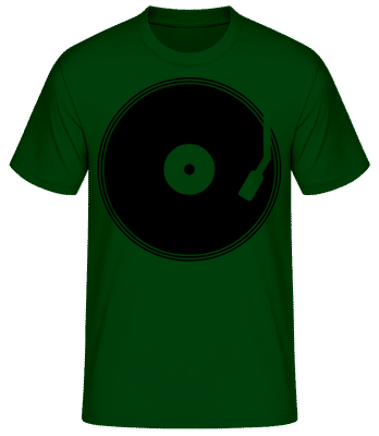 Enregistrement DJ - T-shirt standard Homme - Vert bouteille - Devant