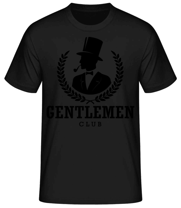 Preview: Gentlemen Club Pfeife - Men's Basic T-Shirt - Black - Front