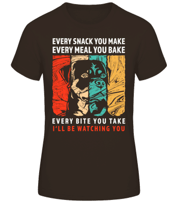 I'll Be Watching You - T-shirt standard Femme - Marron - Devant